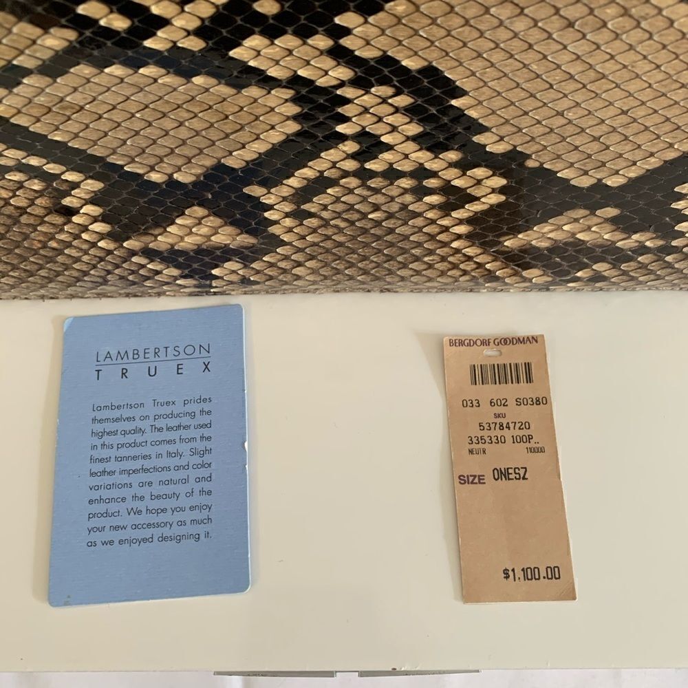 Lambertson Truex Python Shoulder Bag-Euc - image 2